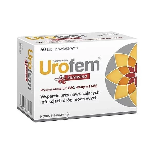 Urofem Żurawina, 60 tabletek