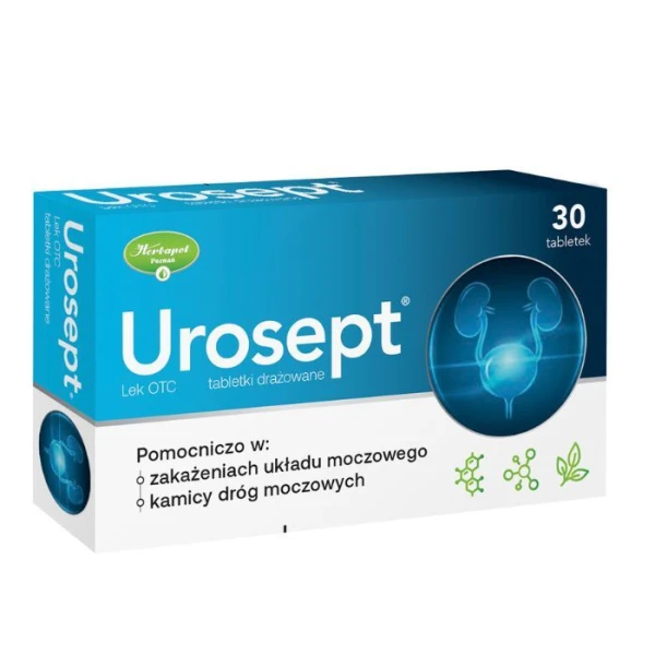 Urosept, lek złożony, 30 tabletek