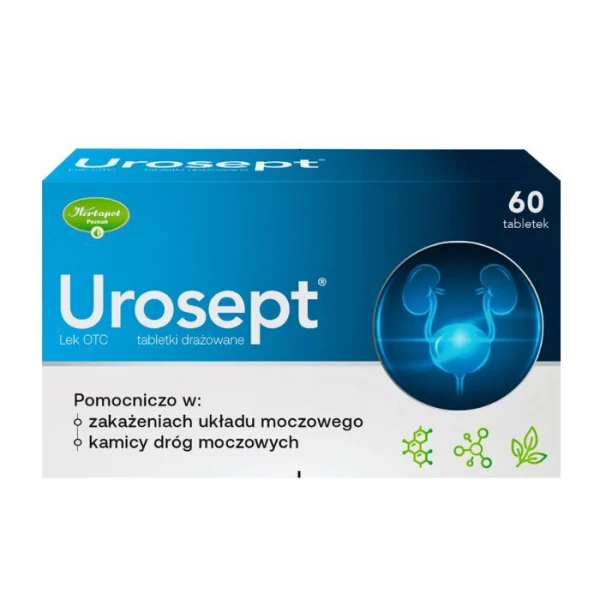 Urosept, lek złożony, 60 tabletek