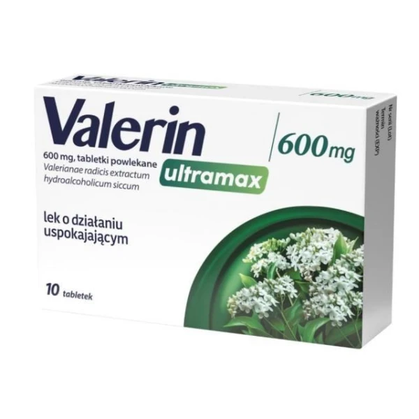 Valerin Ultramax 600mg, 10 tabletek