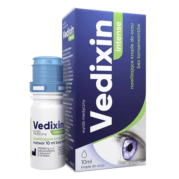 Vedixin Intense, nawilżające krople do oczu, 10ml