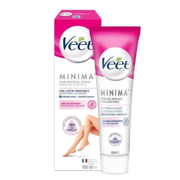 Veet Minima, krem do depilacji, skóra normalna, 100ml