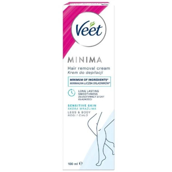 Veet Minima, krem do depilacji, skóra wrażliwa, 100ml