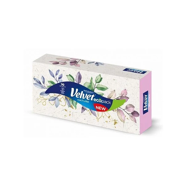 Velvet, chusteczki higieniczne, Nature, 90 sztuk