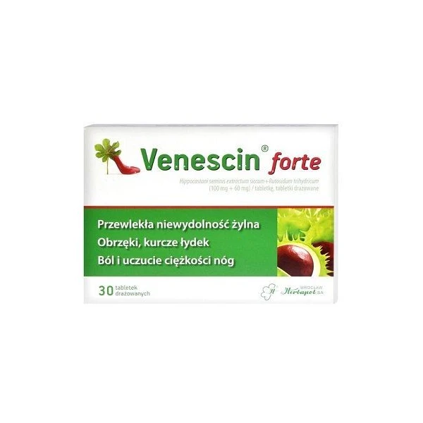 Venescin Forte (100mg+60mg), 30 tabletek