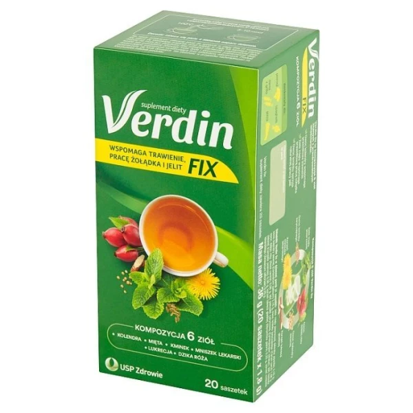 Verdin fix, mieszanka ziołowa, 20 saszetek