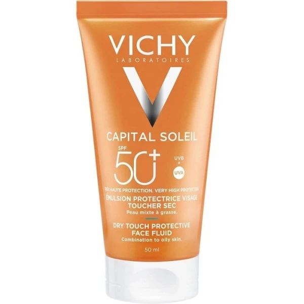 Vichy Capital Soleil, matujący krem do twarzy SPF 50+, skóra mieszana i tłusta, 50ml