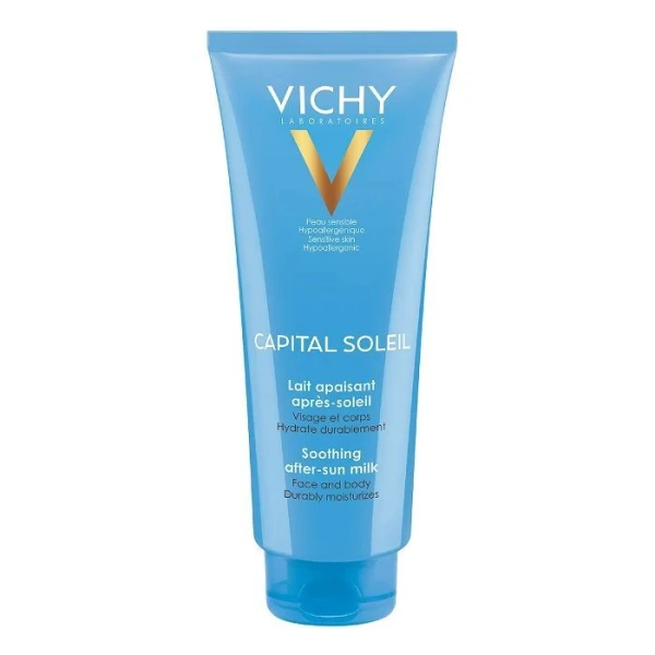 Vichy Capital Soleil, mleczko łagodzące po opalaniu, do twarzy i ciała, 300ml