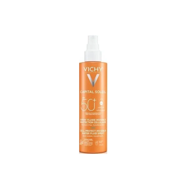 Vichy Capital Soleil, spray ochronny do twarzy i ciała SPF 50+, 200ml