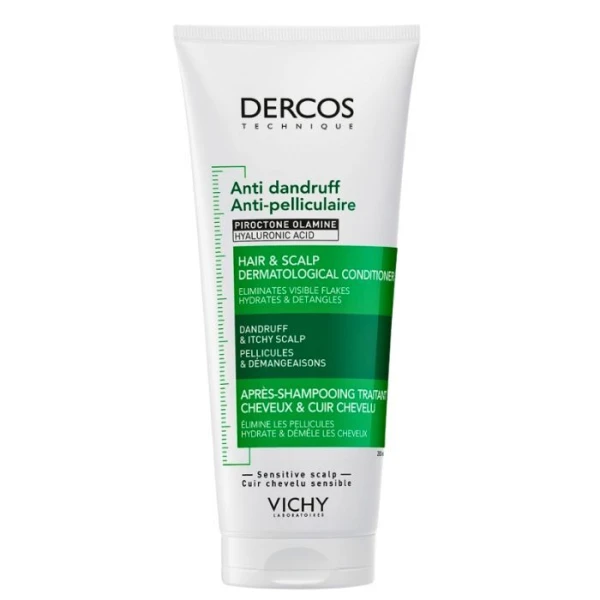 Vichy Dercos Anti Dandruff, odżywka przeciwłupieżowa, skóra wrażliwa, 200ml