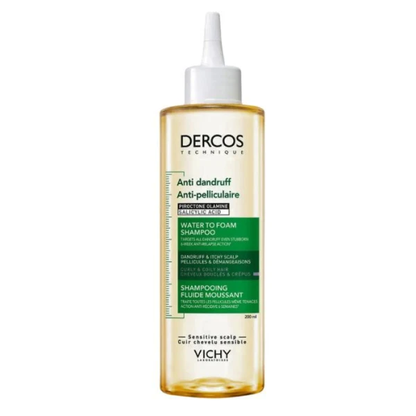 Vichy Dercos Anti Dandruff, szampon przeciwłupieżowy do włosów kręconych, fluid, 200ml