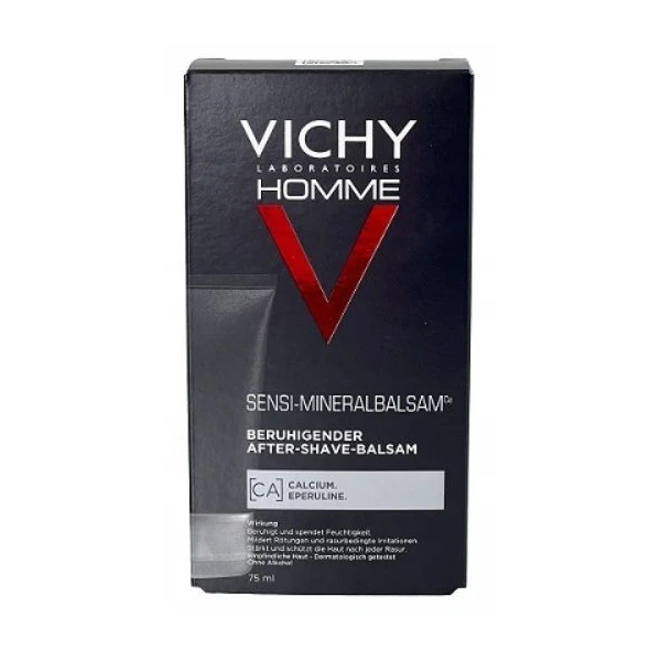 Vichy Homme, Sensi Baume Mineral Ca, kojący balsam po goleniu, 75ml