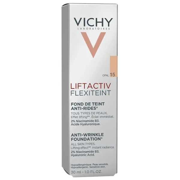 Vichy Liftactiv Flexiteint, podkład wygładzający zmarszczki, 15 Opal, 30ml