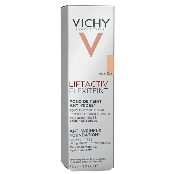Vichy Liftactiv Flexiteint, podkład wygładzający zmarszczki, 35 Sand, 30ml
