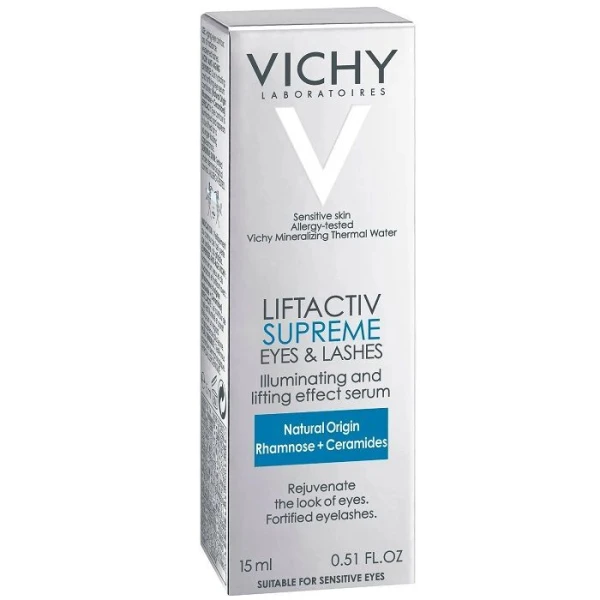 Vichy Liftactiv Supreme, rozświetlające serum do oczu i rzęs, 15ml