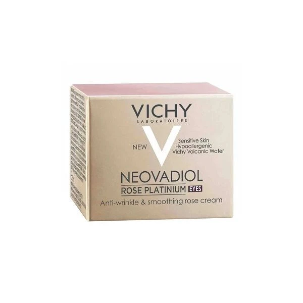 Vichy Neovadiol Rose Platinium, różany krem przeciwzmarszczkowy pod oczy, 15ml