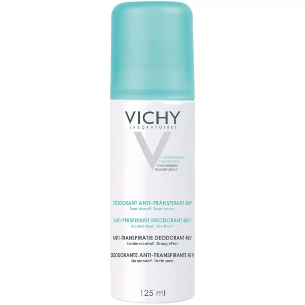 Vichy, antyperspirant w sprayu 48H, do skóry wrażliwej, 125ml