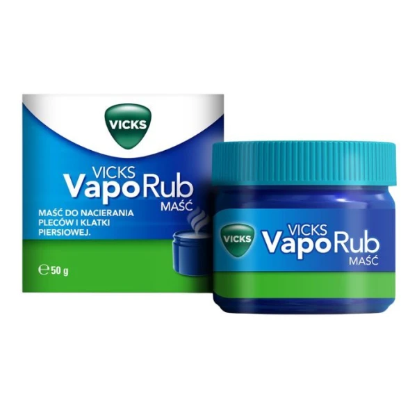Vicks VapoRub, lek złożony, maść, dla dzieci od 5 roku życia i dorosłych, 50g
