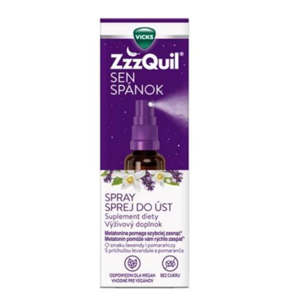 Vicks Zzzquil Sen, spray z melatoniną, 30ml