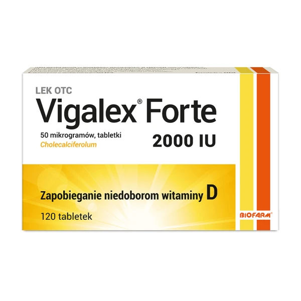 Vigalex Forte 2000 j.m., 120 tabletek
