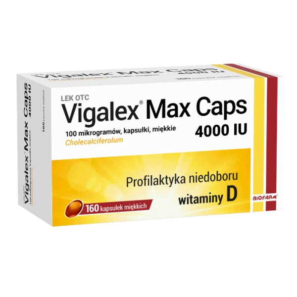 Vigalex Max 4000 j.m., 160 kapsułek