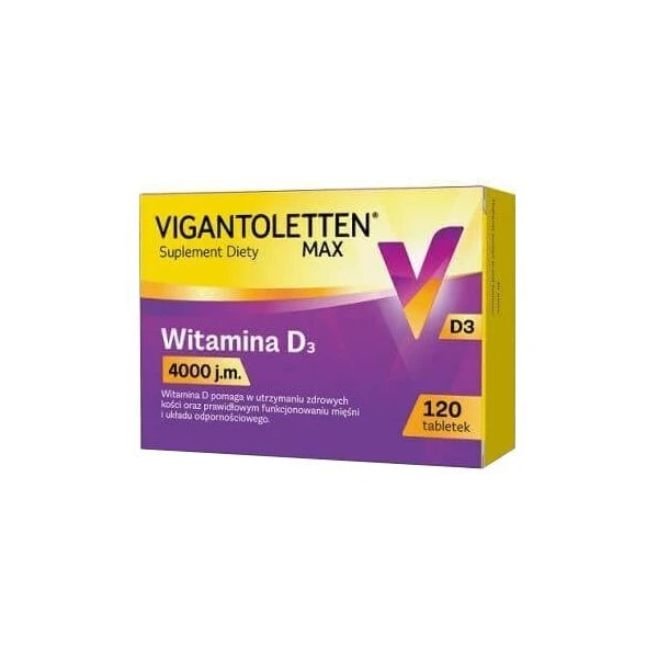 Vigantoletten Max 4000 j.m., 120 tabletek
