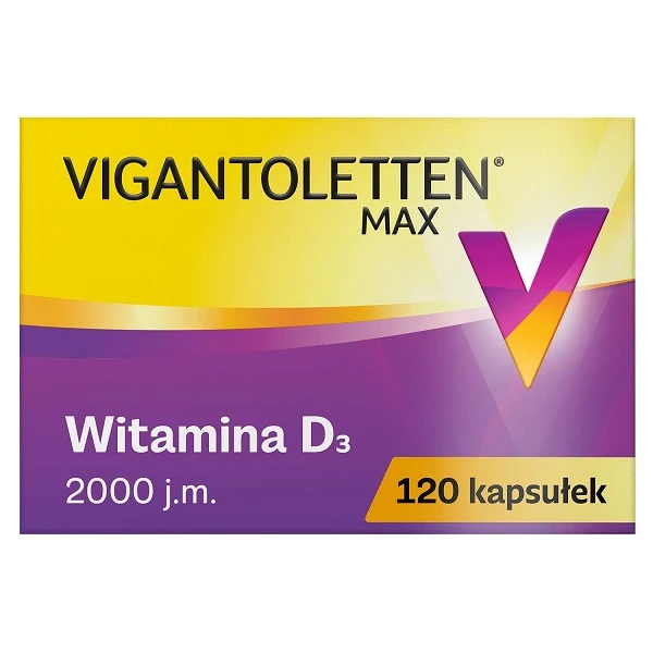 Vigantoletten Max 2000 j.m., 120 kapsułek