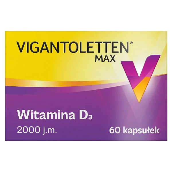 Vigantoletten Max 2000 j.m., 60 kapsułek