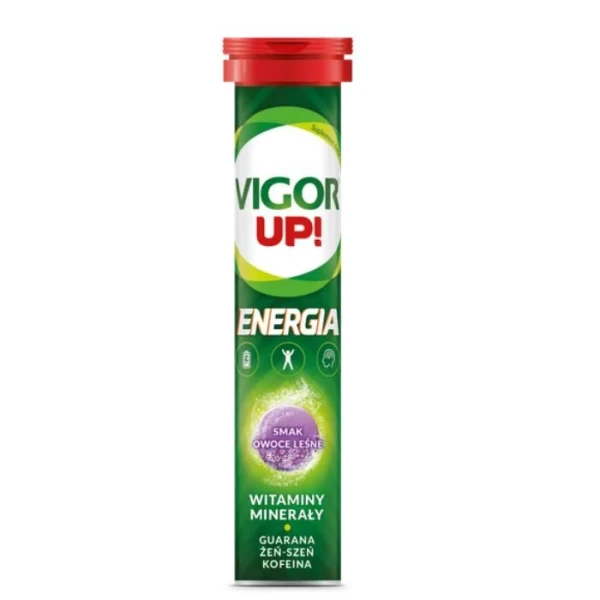 Vigor Up!, smak owoców leśnych, 20 tabletek musujących