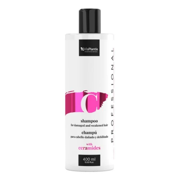 Vis Plantis Professional, szampon do włosów zniszczonych i osłabionych z ceramidami, 400ml