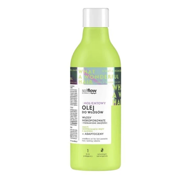 Vis Plantis, so!flow, olej emolientowy do włosów niskoporowatych i pozbawionych objętości, 150ml