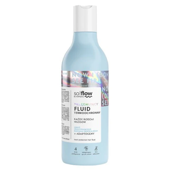 Vis Plantis, so!flow, pielęgnujący fluid termoochronny do każdego rodzaju włosów, 150ml