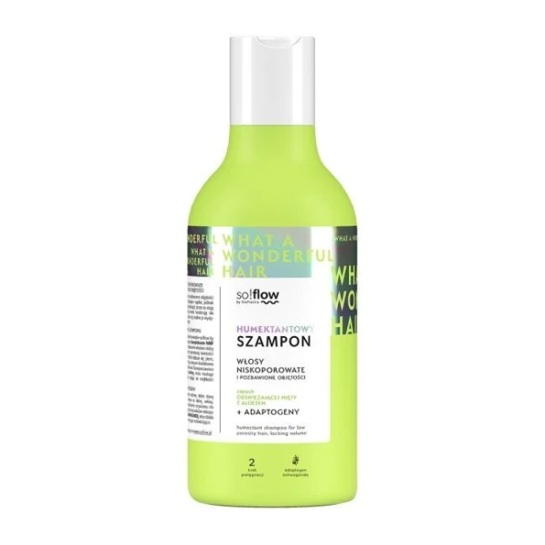 Vis Plantis, so!flow, szampon humektantowy do włosów niskoporowatych i pozbawionych objętości, 400ml