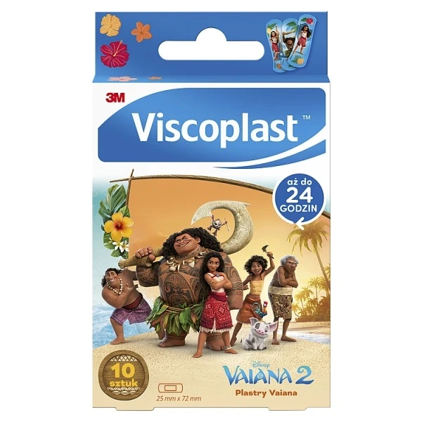 Plastry dla dzieci, Vaiana 2, Viscoplast, 10 sztuk