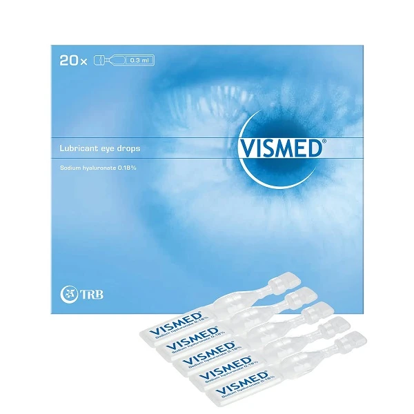[DATA - 2026-08-31] Vismed, nawilżające krople do oczu, 20 minimsów po 0,3ml