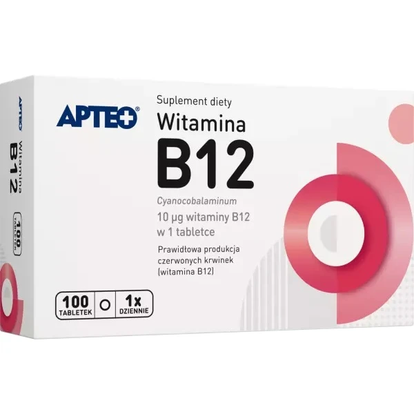 Witamina B12, Apteo, 100 tabletek