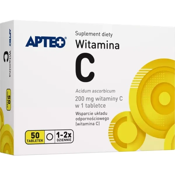 Witamina C 200mg, Apteo, 50 tabletek