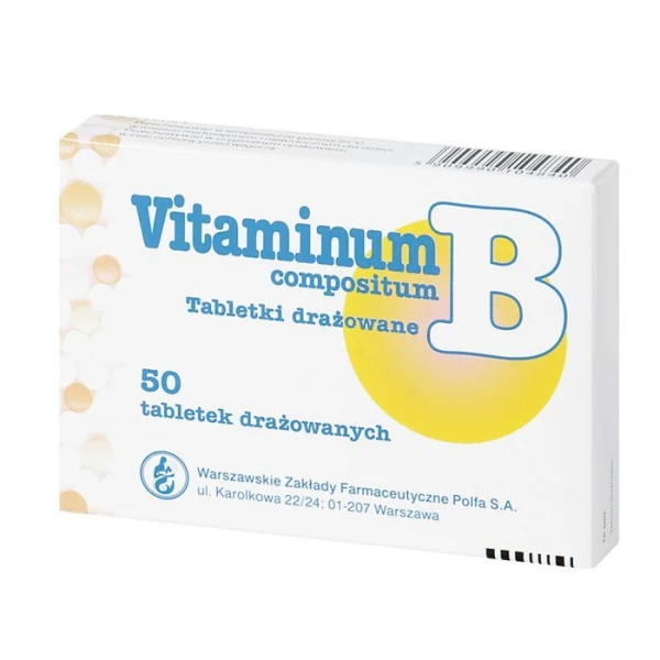 Vitaminum B compositum, 50 tabletek drażowanych