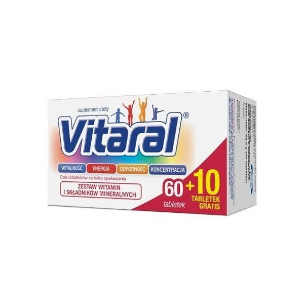 Vitaral, 60 tabletek + 10 tabletek w prezencie