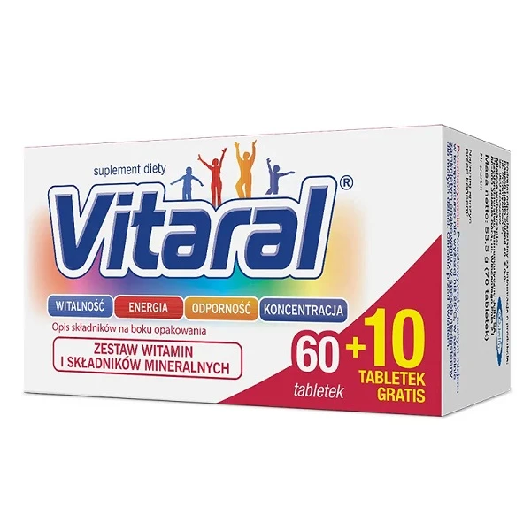 Vitaral, 60 tabletek + 10 tabletek w prezencie
