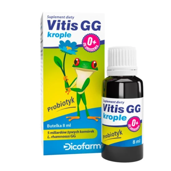 Vitis GG, probiotyk, krople, od urodzenia, 8ml