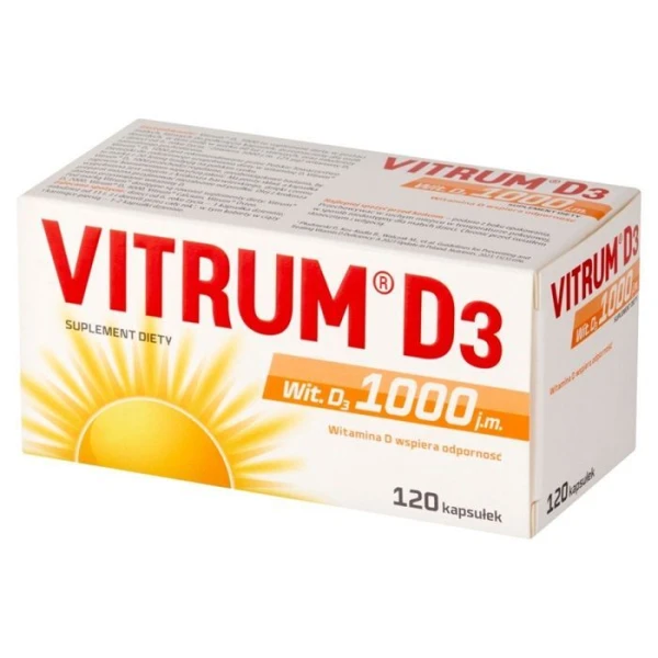 Vitrum D3 1000 j.m., 120 kapsułek
