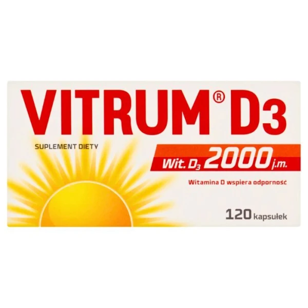 Vitrum D3 2000 j.m., 120 kapsułek