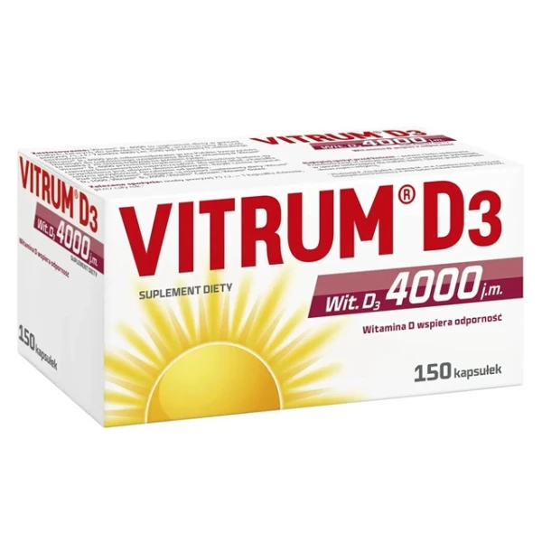 Vitrum D3 4000 j.m., 150 kapsułek