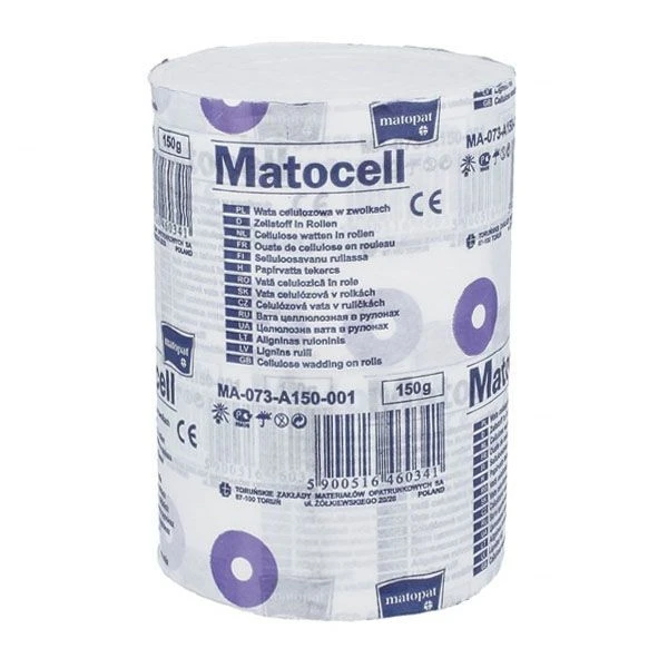 Wata celulozowa (lignina) w zwoikach, Matocell, 150g