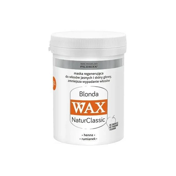 WAX Pilomax, NaturClassic Blonda, maska regenerująca do włosów jasnych, 240ml