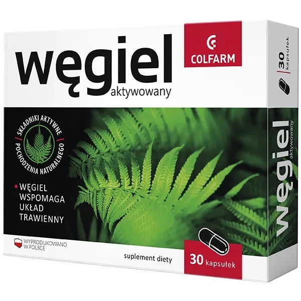 Węgiel aktywowany, 30 kapsułek