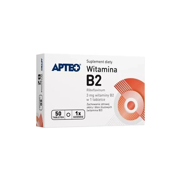 Witamina B2, Apteo, 50 tabletek