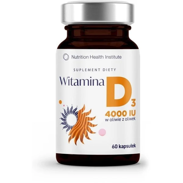 Witamina D3 4000 IU, 60 kapsułek