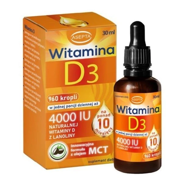Witamina D3 4000j.m., krople, 30ml